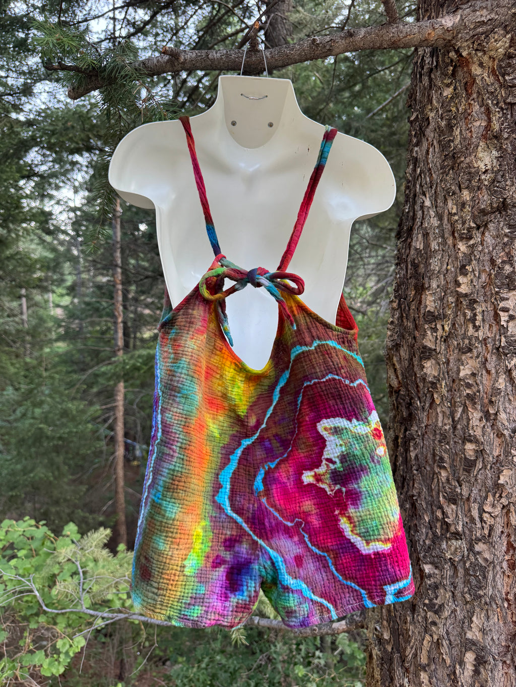 Geode Ice Dyed Romper - XL