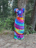 Ice Dyed Spiral Dress with Pockets