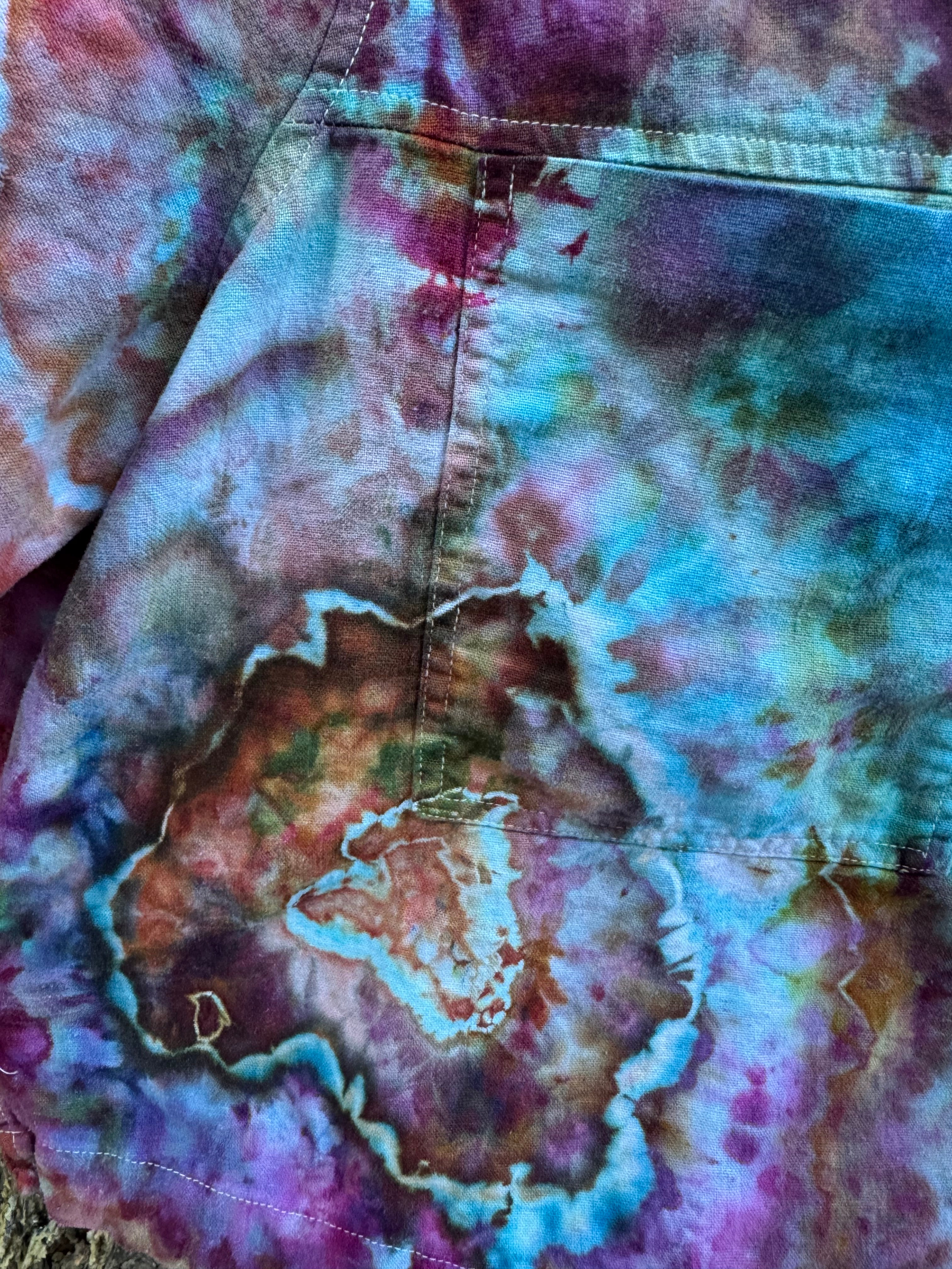 Ice Dyed Button-Down Shirt – XL