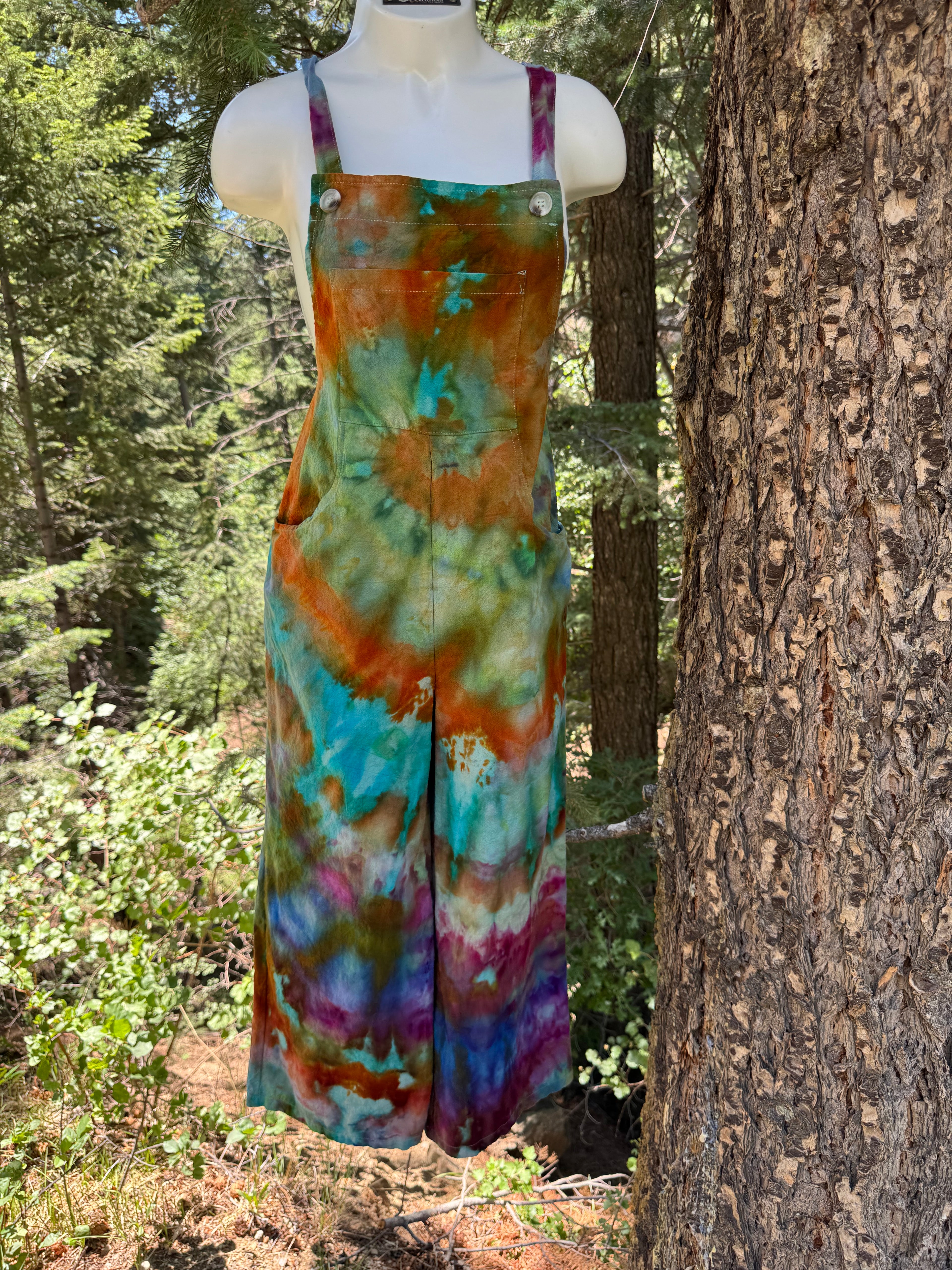 Tie-Dyed Overalls - Small