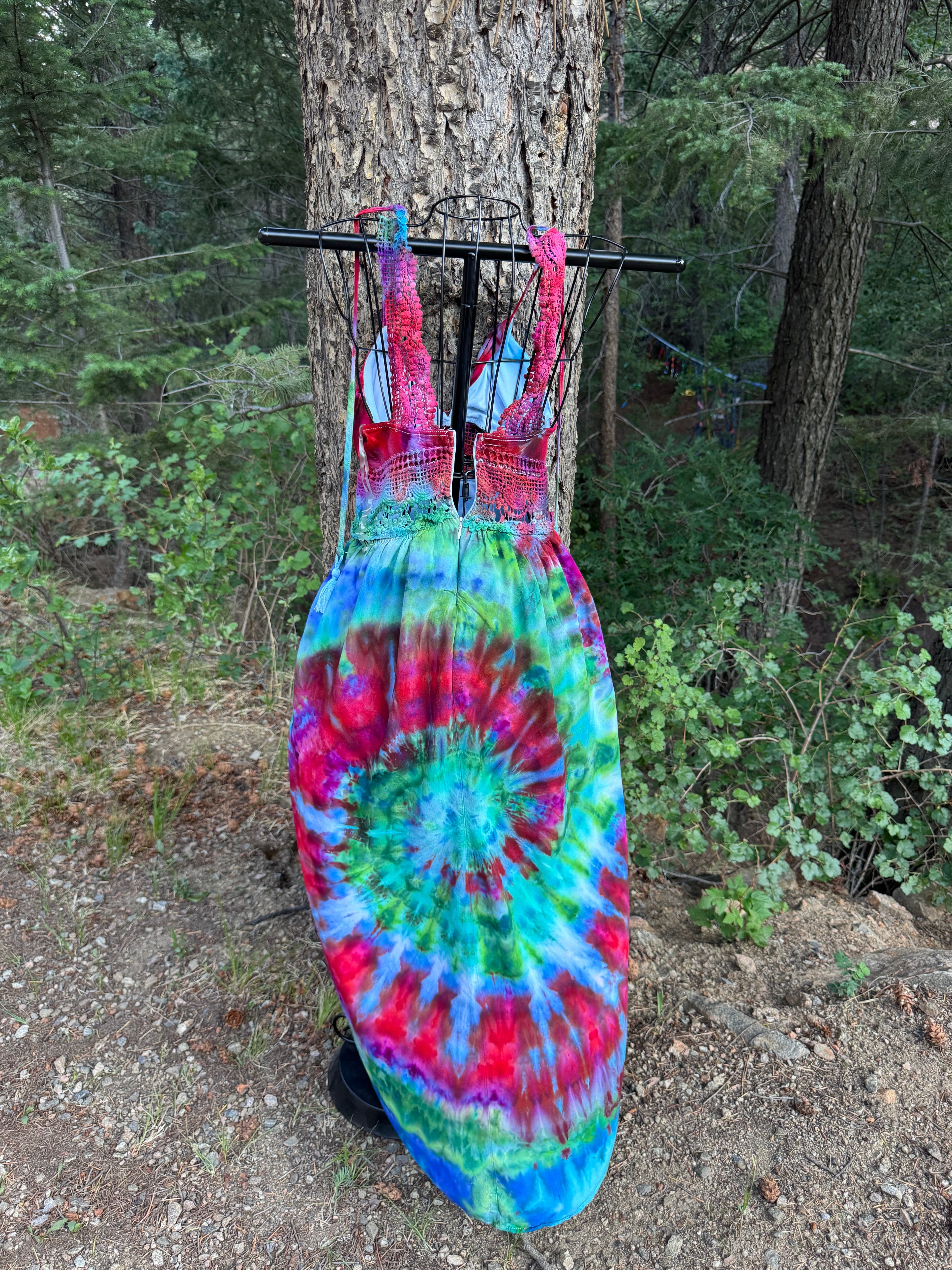 Vibrant Ice Dyed Dress - XS