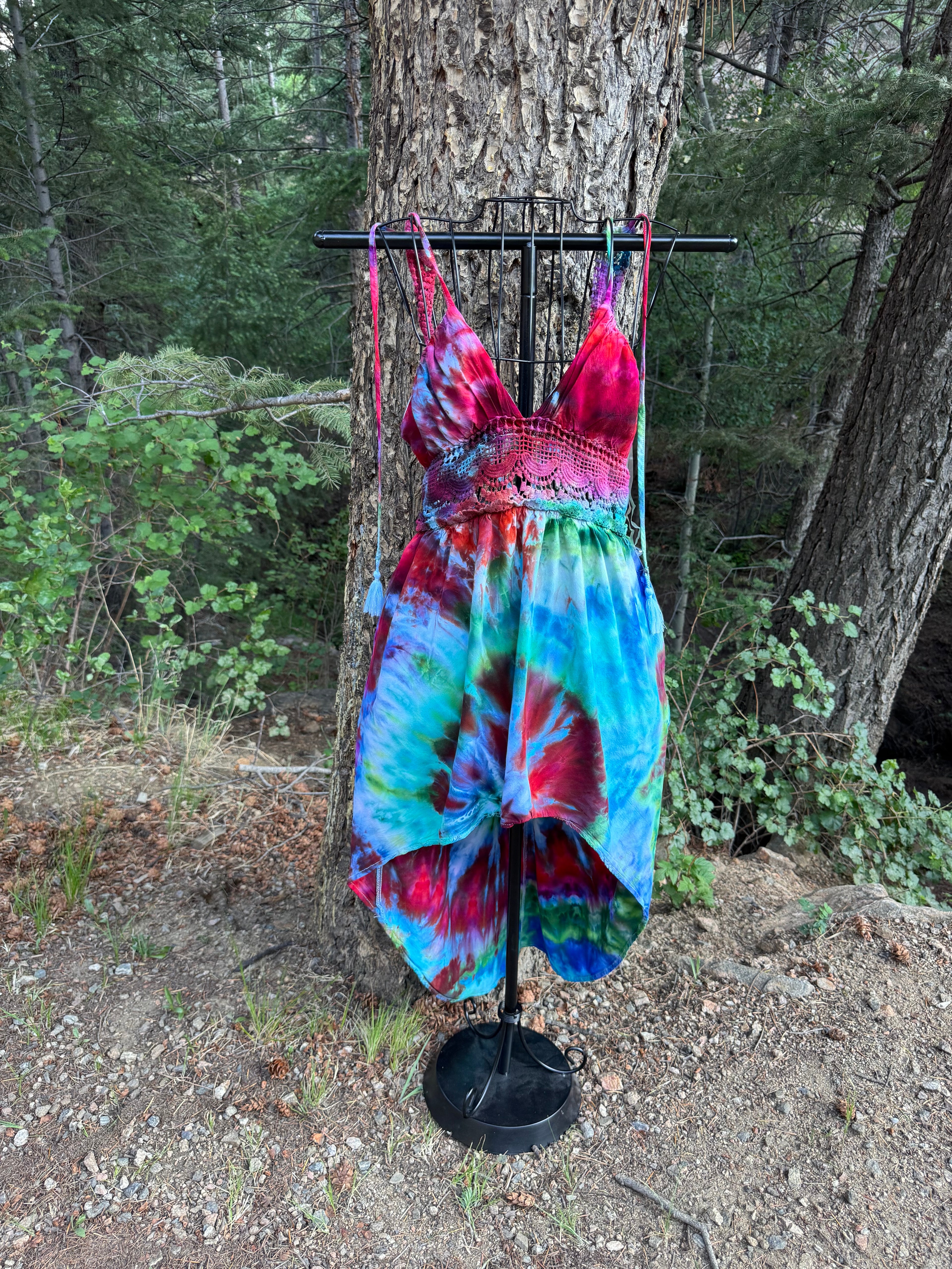 Vibrant Ice Dyed Dress - XS