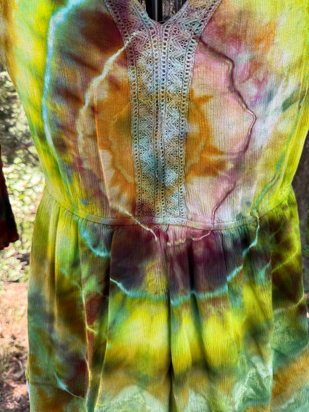 Long Sleeve - Green Burst - Large
