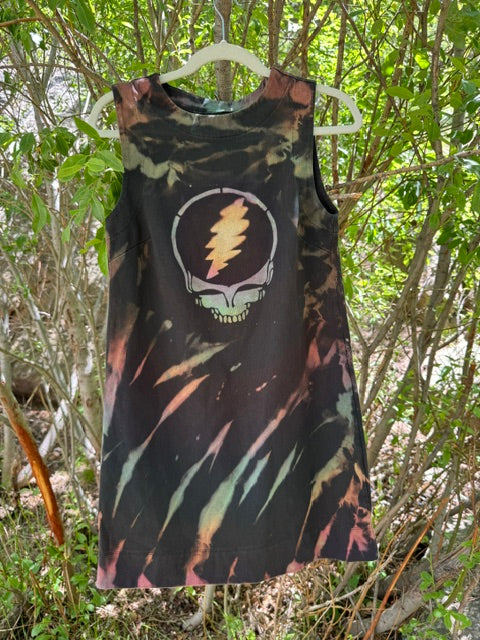 Reverse Dyed Stealie Dress - Extra Small