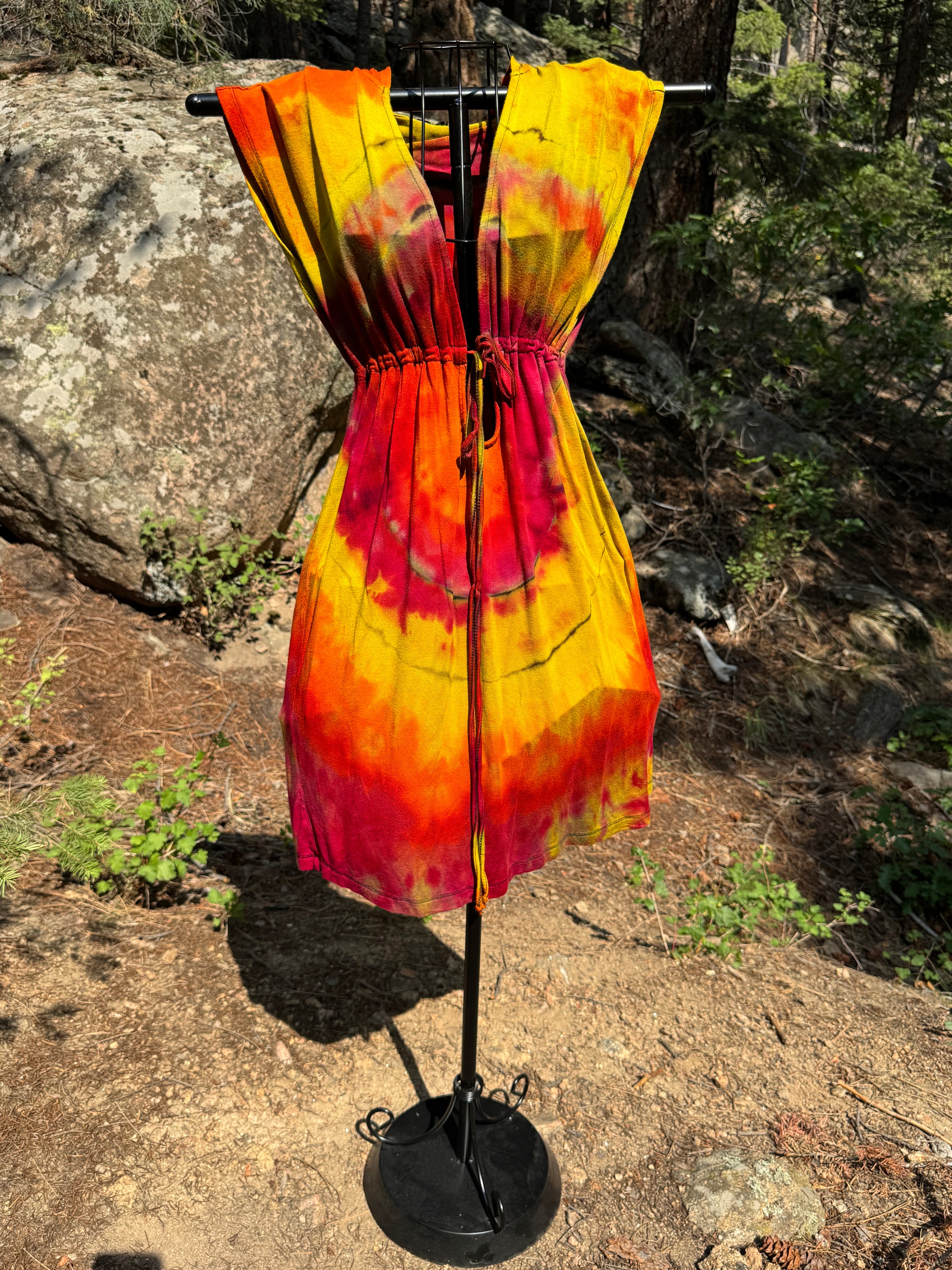 Reverse Dyed Swimsuit Cover with Hood - SMALL