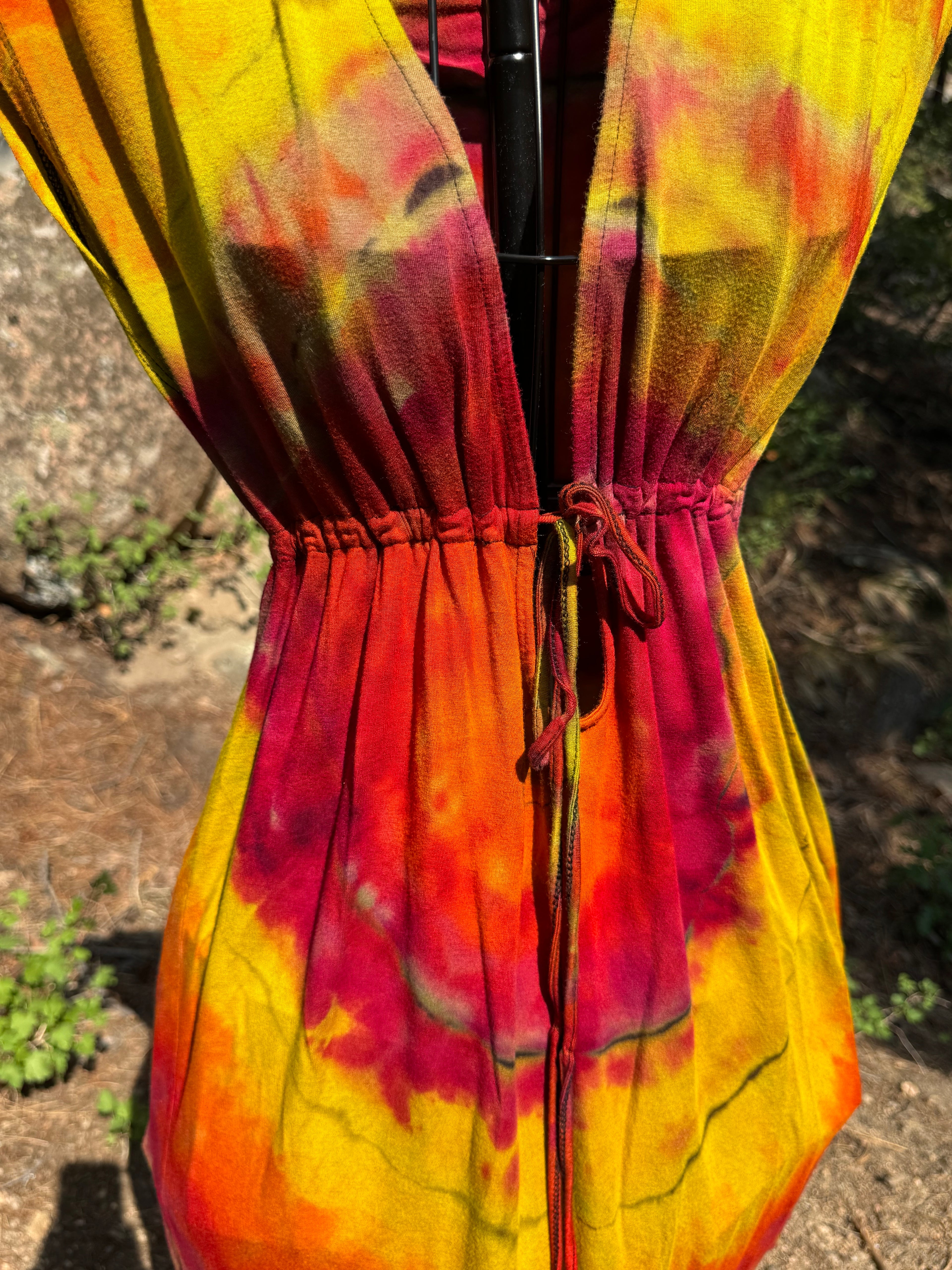Reverse Dyed Swimsuit Cover with Hood - SMALL