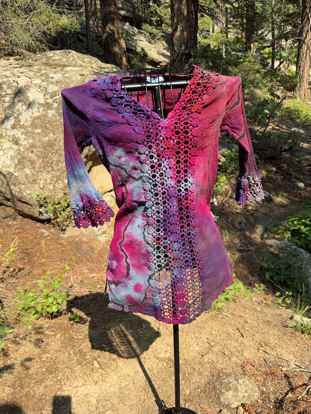 Geode Patterned Swimsuit Cover - MEDIUM