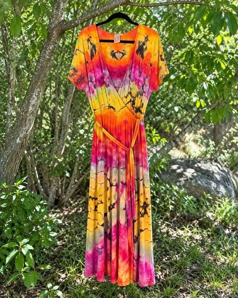 Mossy Mountain Mama MMM-TD-020 one-of-a-kind hand-dyed maxi dress