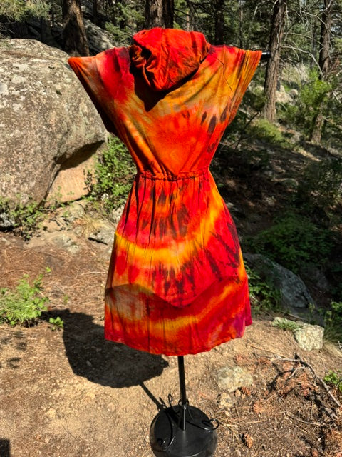Hooded Swimsuit Cover - Reverse Dyed
